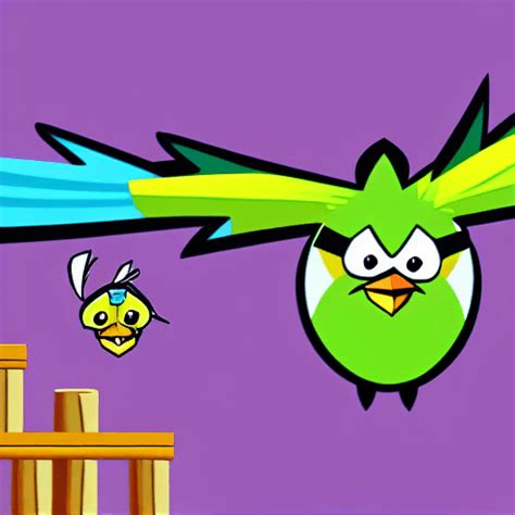 Budgie in Angry Birds Style · Creative Fabrica