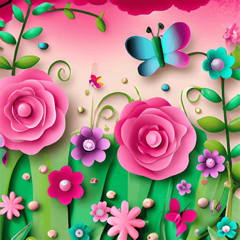 Quilling Flowers 3D · Creative Fabrica