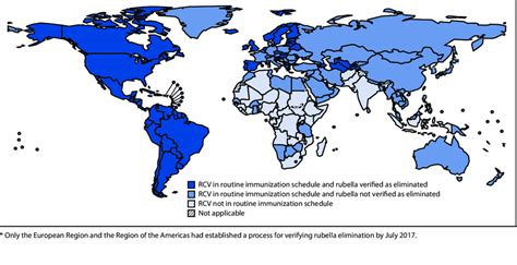 FIGURE. Rubella-containing vaccine (RCV) introduction and status of... | Download Scientific Diagram