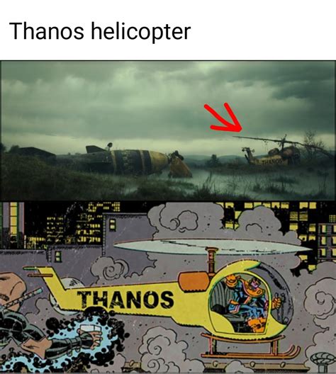 Thanos helicopter : r/marvelmemes