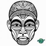 40 African Tribal Mask Coloring Pages For All Ages sketch template