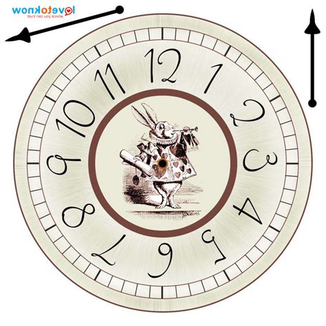 Alice In Wonderland Clock Printable