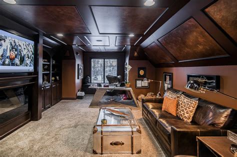 Ultimate Man Cave - Eclectic - Home Office - Columbus - by Romanelli & Hughes Custom Home Builders