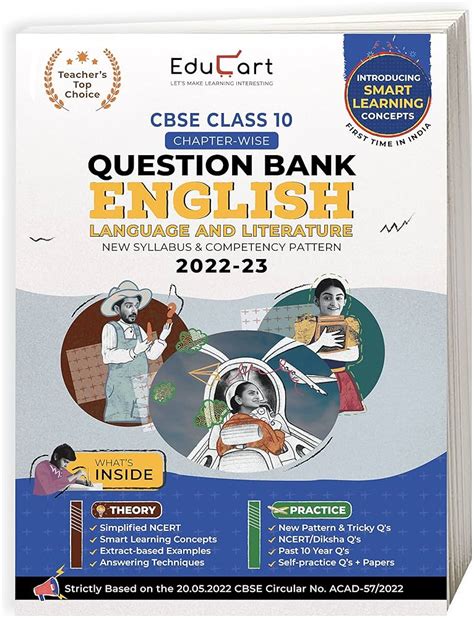 Educart CBSE Class 10 English Question Bank On New Pattern, 41% OFF