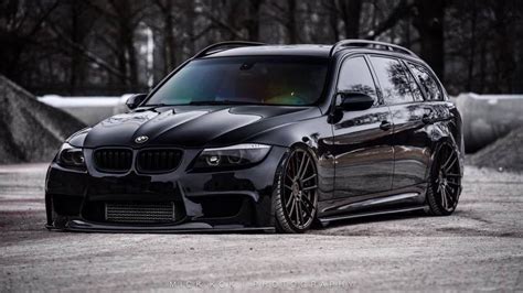 #BMW #E91 #335i #Touring #Bagged #Slammed #Modified #BlackOnBlack | Bmw touring, Bmw, Bmw wagon