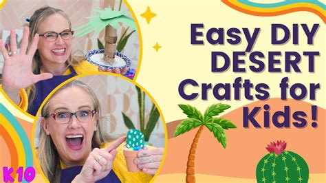 Easy DIY Desert Crafts for Kids! Make a CACTUS and a PALM TREE ...