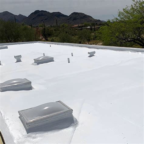 Scottsdale Roof Installation of a Seamless Foam Roof by MSW