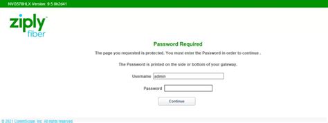 Ziply Fiber Router Login - 192.168.1.1