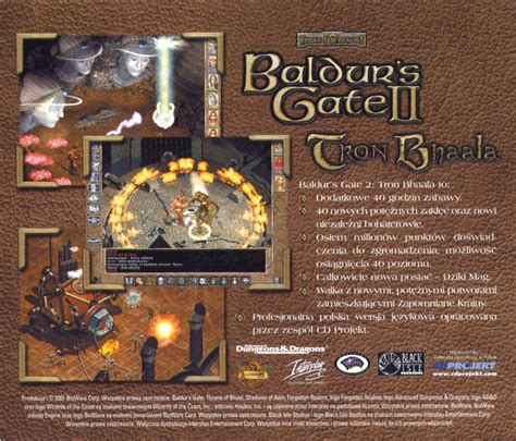 Baldur's Gate II: Throne of Bhaal (2001) box cover art - MobyGames