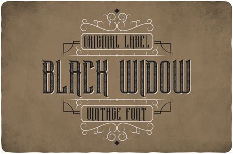 Black Widow Typeface | Serif Fonts ~ Creative Market