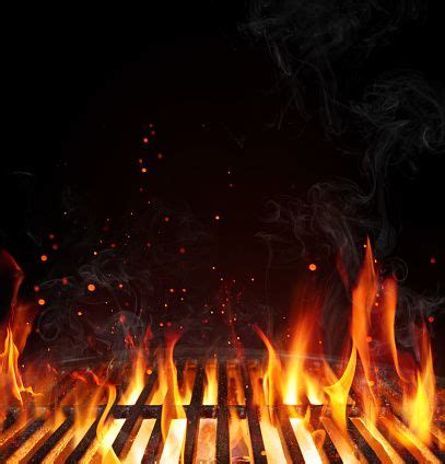 Grill Background - Empty Fired Barbecue On Black | Food background wallpapers, Food photography ...