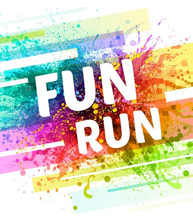 Fun Run Poster - Immagini vettoriali stock e altre immagini di Arcobaleno - iStock