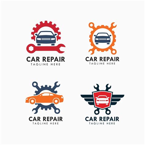 car garage and repair logo design template 2550076 Vector Art at Vecteezy