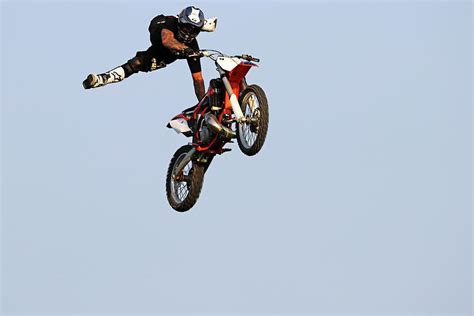 Dirt Bike Stunts - In The Air VIII Photograph by Debbie Oppermann ...