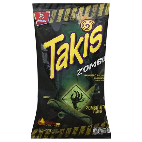 Takis Tortilla Chips, Zombie Nitro Flavor, Very Hot (10 oz) from Vons - Instacart