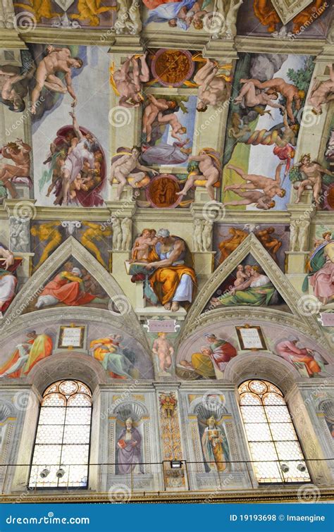 Sistine Chapel Ceiling Paintings Editorial Image | CartoonDealer.com ...