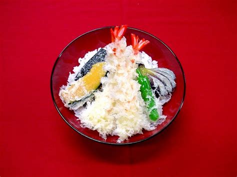 Ten-don (Rice Bowl with Tempura) Replica | Fake Food Japan