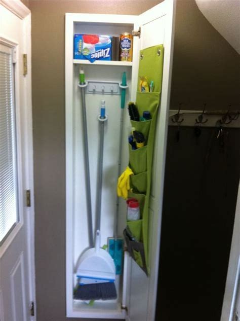 #tinyhomestoragesolutions | Room storage diy, Broom storage, Laundry room storage