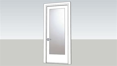 3D Warehouse | Glass panel door, Door handle design, Glass door