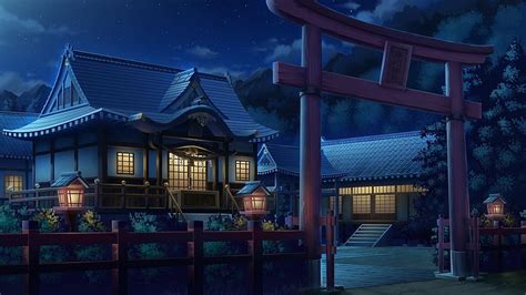 Torii Anime, Anime Temple HD wallpaper | Pxfuel