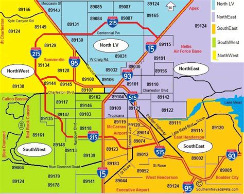 Map Of West Las Vegas Nevada - Map Costa Rica and Panama