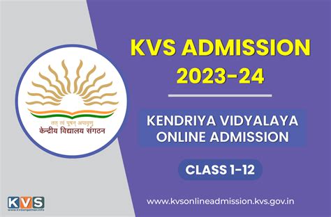 KVS Admission 2023-24: Kendriya Vidyalaya Admission 2023 Class 1 to 12, Check Notification ...