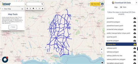 Download Mississippi state GIS maps - counties, rail, highway, shapefile