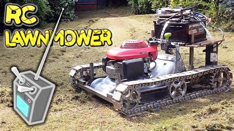 Radio Control Lawn Mower with TANK TRACKS – a build by... | Doovi