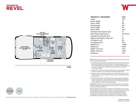 2020 Winnebago Revel Brochure | Download RV brochures ...