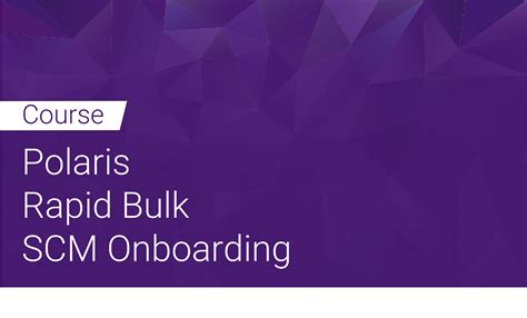 Polaris: Rapid Bulk SCM Onboarding