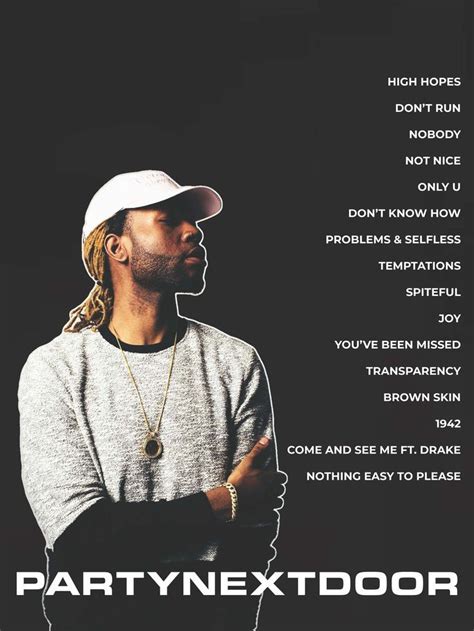 Partynextdoor album poster | Partynextdoor album, Doors albums, Album ...