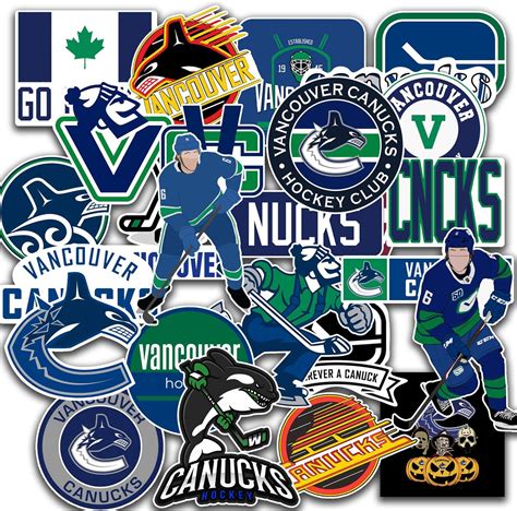 Amazon.com: 27 PCS Set of Vancouver Vinyl Canucks Stickers Pack Vancouver Decal Canucks 2-2.5 ...