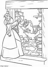Free Cinderella coloring Page sketch template