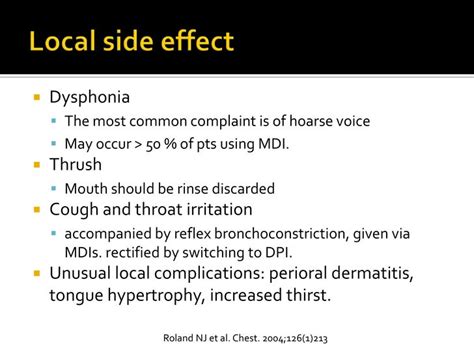 Adverse effects of inhaled corticosteroids