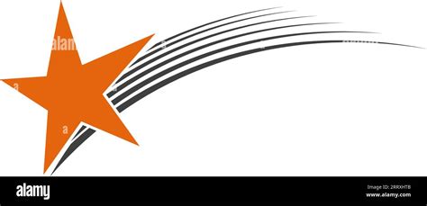 Logo flying star meteorite, logo successful company star motion success Stock Vector Image & Art ...