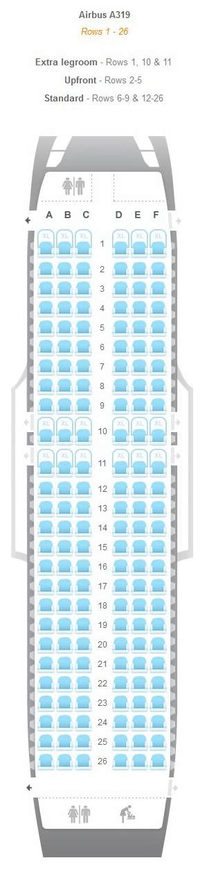 JetBlue Airways Airbus A320 Seat Map Updated Find The Best