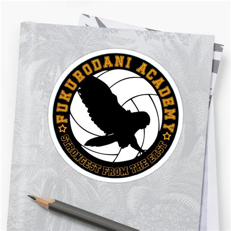 "Haikyuu!! Fukurodani VBC Logo" Stickers by spacespud | Redbubble