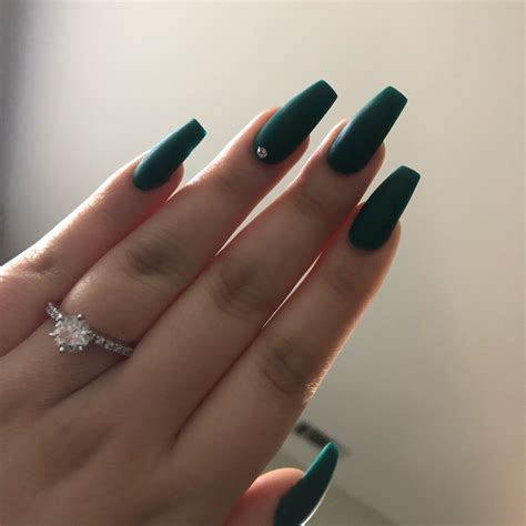 Dark Green Acrylic Nails - Medium Length Coffin Lime Green Acrylic Nails Nail And Manicure ...