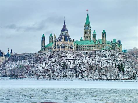 Parliament Hill in the Winter in Ottawa Stock Image - Image of exterior ...