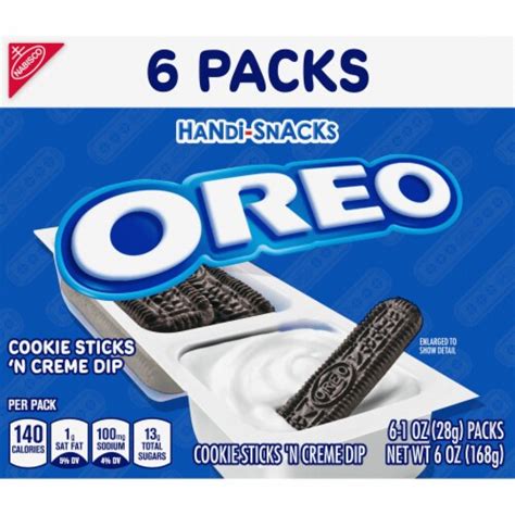 Handi-Snacks Oreo Cookie Sticks 'n Creme Dip Snack Packs, 6 ct / 1 oz ...