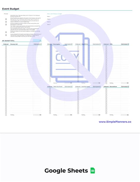 Holiday Spreadsheet Planner by Simple Planners