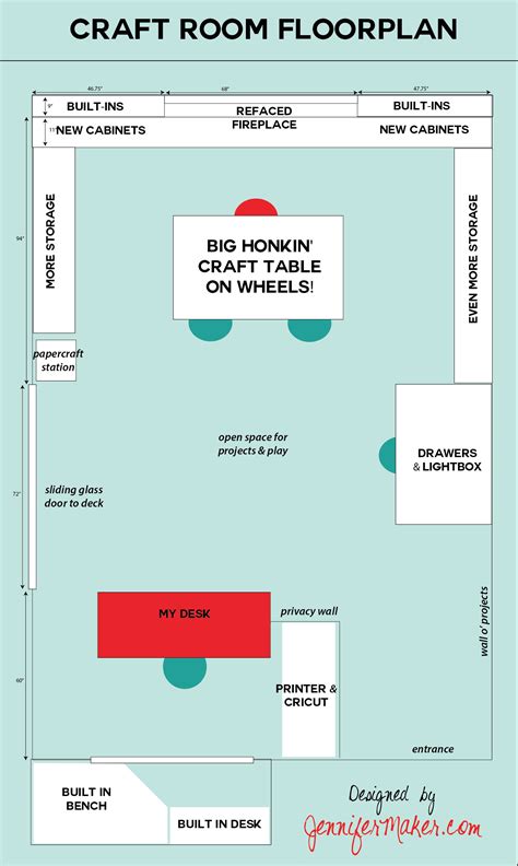 Craft Room Layout Plans