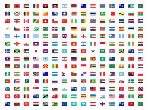 Country Flags Alphabetical Order PNG File | PNG All