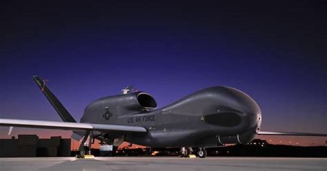 Global Hawk drone model on display at Melbourne airshow