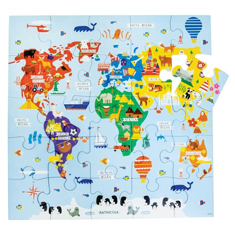 Jumbo Puzzle Map of the World