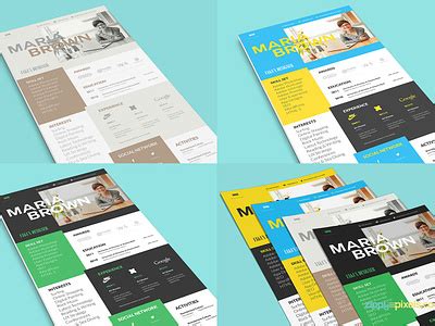 Cool Resume Template & Cover Letter by ZippyPixels on Dribbble