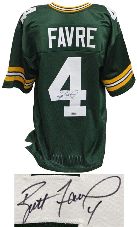 AAA Sports Memorabilia LLC - Brett Favre Signed Green Custom Football Jersey… Packers Baby ...