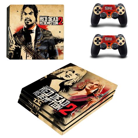 Red Dead Redemption 2 Cover For PS4 Pro Design 3 - ConsoleSkins.co