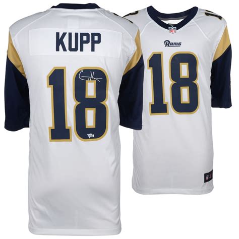 Autographed Los Angeles Rams Cooper Kupp Fanatics Authentic Nike White ...