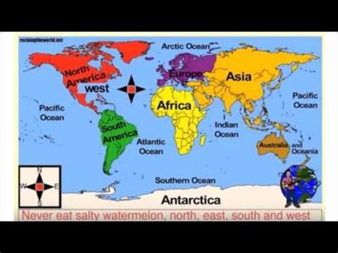 Second Grade Social Studies - How to Read a Map | Continents song ...